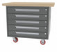 Mobile Cab Bench Butcher Block 38 W 28 D