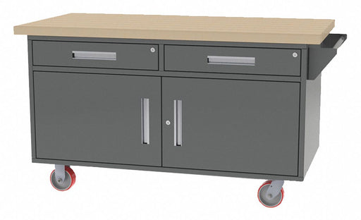 Mobile Cab Bench Butcher Block 60 W 30 D
