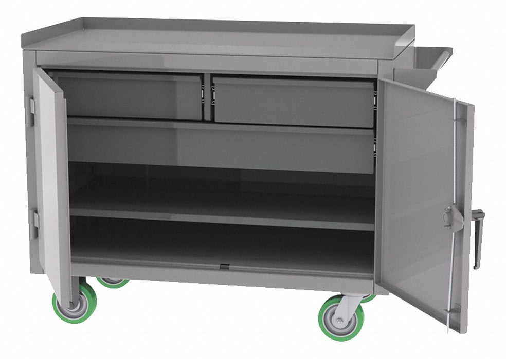 Mobile Cabinet Bench Steel 36 W 24 D