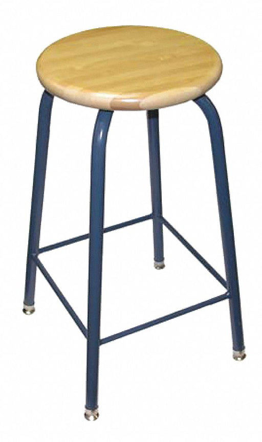 RndStool Round Tube Frame Chrcl Gry 26 H