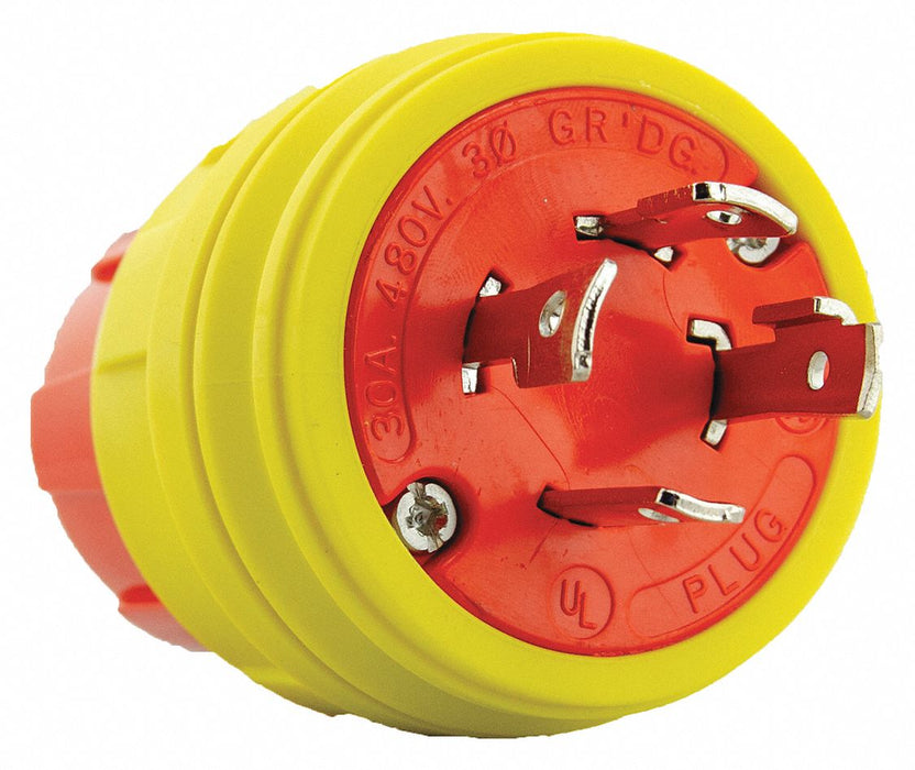WT LckPlg 30 A Yellow Elastmr 4Blds