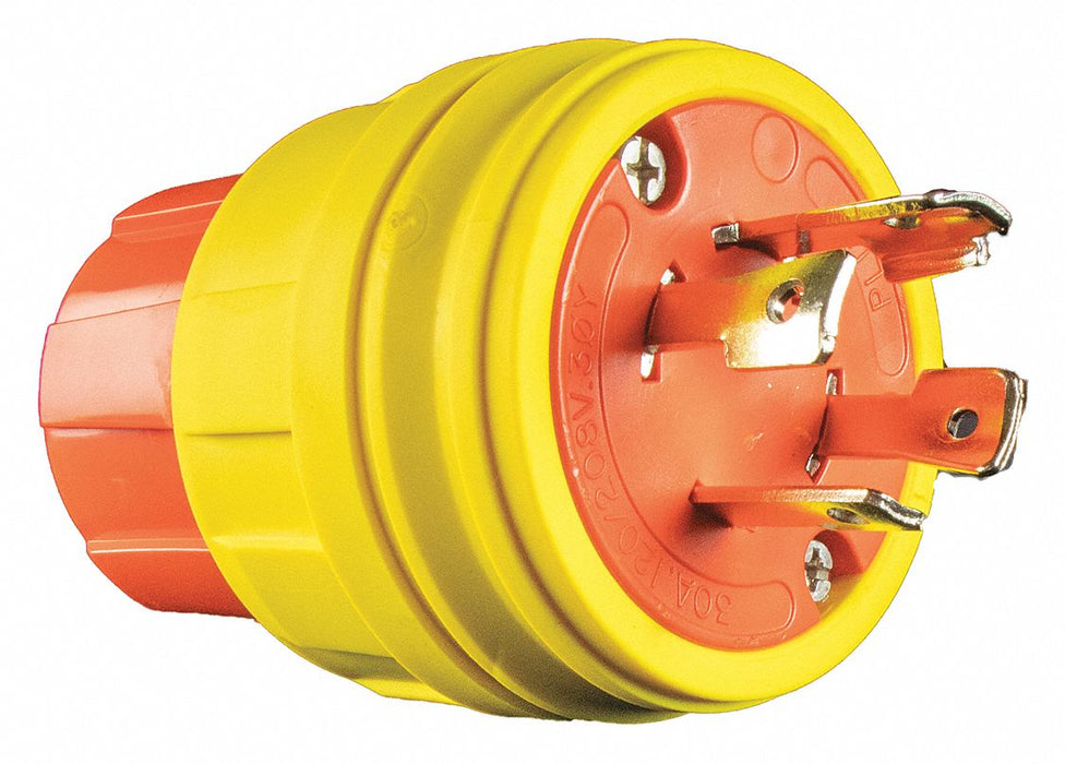 WT LckPlg 30 A Yellow Elastmr 4Blds