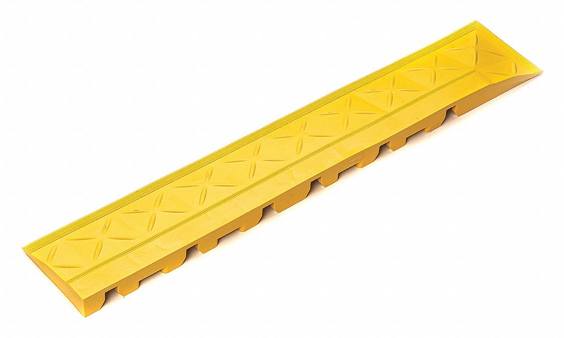 Ramp with Corner Yellow 4 x 22 PK2
