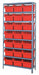 G7421 Bin Shlvng 12inx75inx36in Red