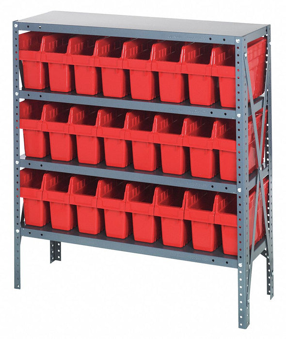 G7415 Bin Shlvng 12inx39inx36in Red