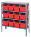 G7417 Bin Shlvng 12inx39inx36in Red