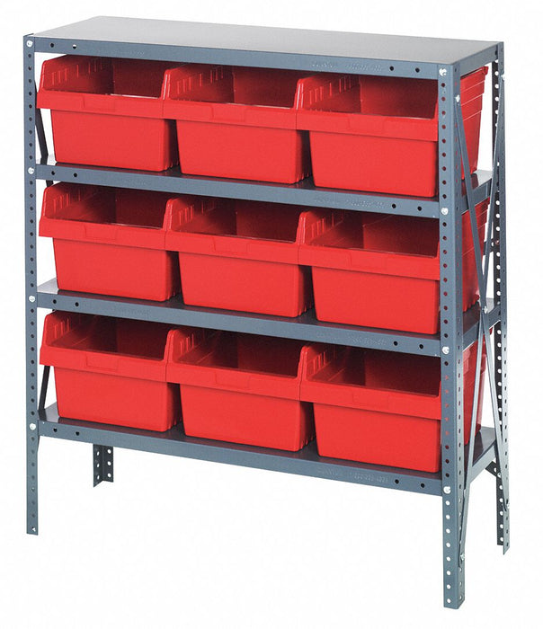 G7425 Bin Shlvng 18inx39inx36in Red