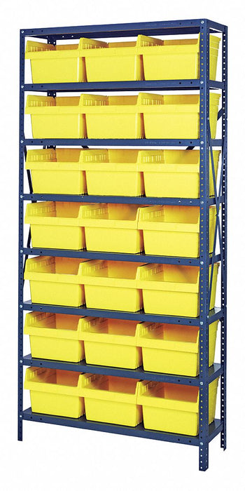 G7421 Bin Shlvng 12inx75inx36in Yellow