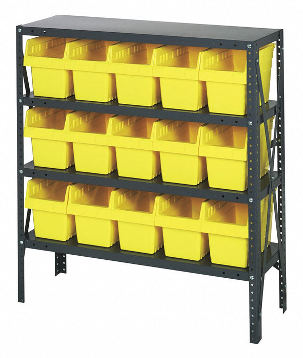 G7416 Bin Shlvng 12inx39inx36in Yellow