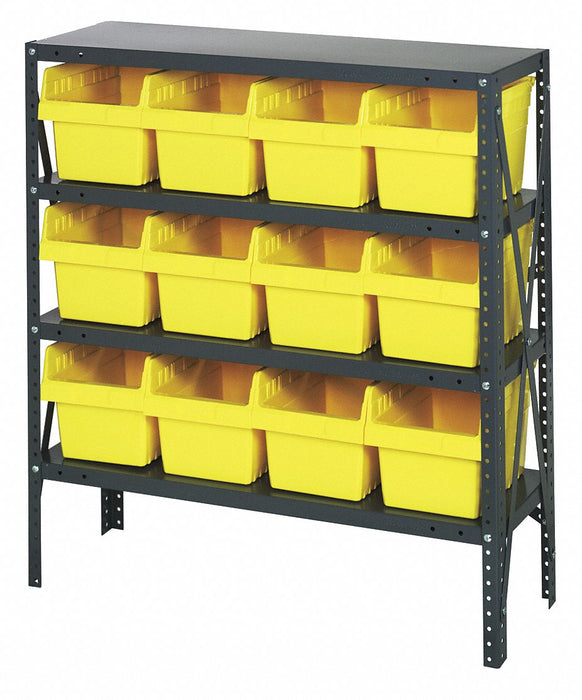 G7417 Bin Shlvng 12inx39inx36in Yellow