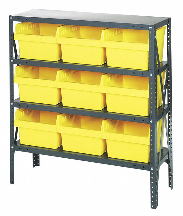 H2214 Bin Shlvng 12inx39inx36in Yellow