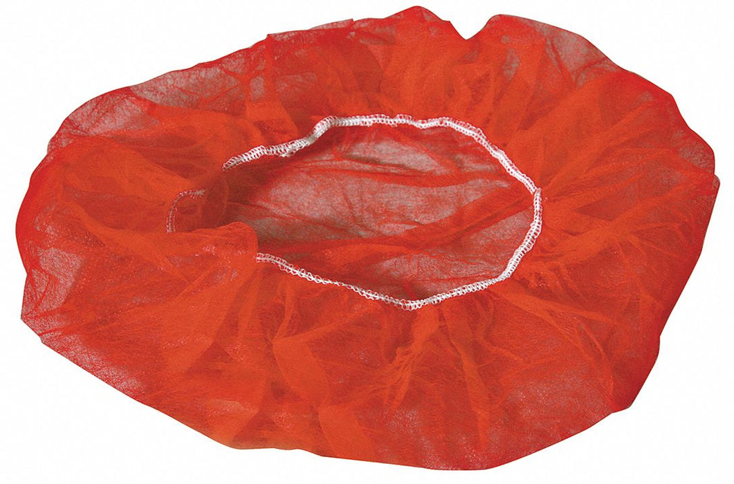 H2305 Bouffant Cap PP Red 21 in PK1000