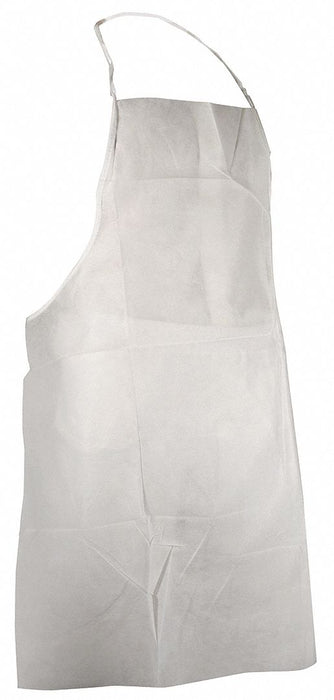 Bib Apron Uni White Polypropylene PK100