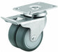 Plate Caster Swivel Rubber 2 7/8 H