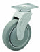 Plate Caster Swivel Rubber 4 1/4 H