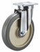 Plate Caster Swivel Rubber 6 3/16 H