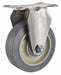 Plate Caster Rigid Rubber 5 1/8 H
