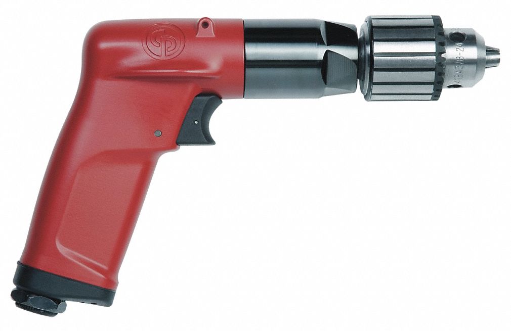 Air-Powered Drill 1/4 in NPT Keyed