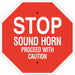 Stop Sign 18X18 White/Red
