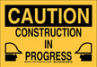 Caution Sign 7X10 Black/Yellow