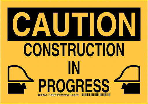 Caution Sign 7X10 Black/Yellow