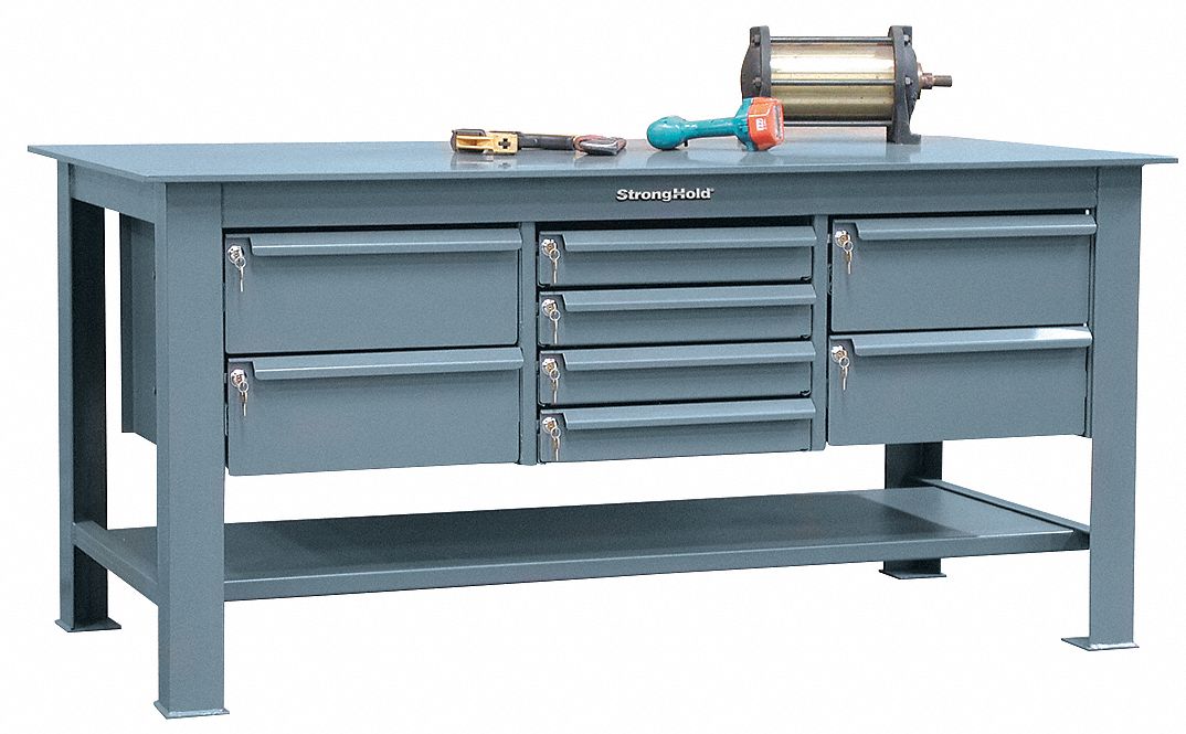 Work Table 8 Key Locking Drawers
