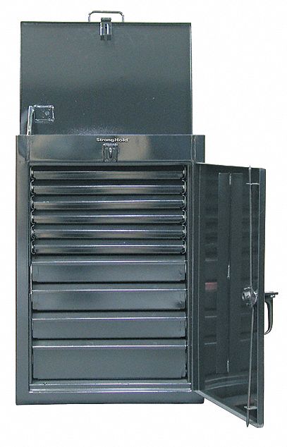 Storage Cab 40 x28 x20 DkGry 10Drwrs