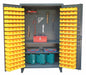Peg Bin Cab Gray 78 x48 x24 144YllwBns