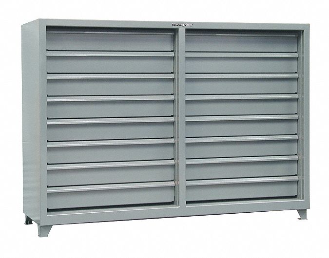 Storage Cab 59 x82 x26 DkGry 16Drwrs