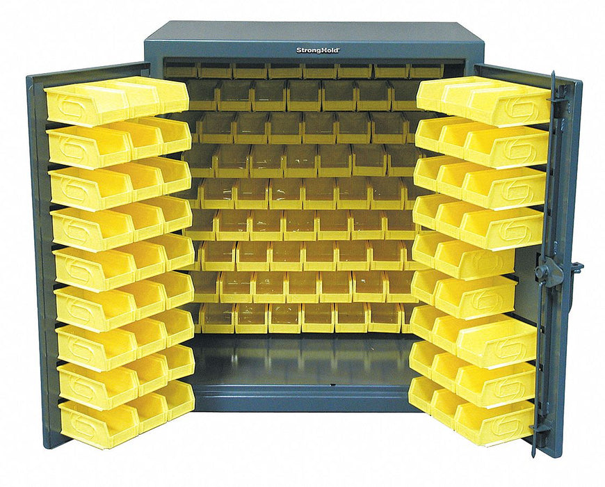 Bin Cabinet 36 x36 x20 DrkGry 96YlwBns