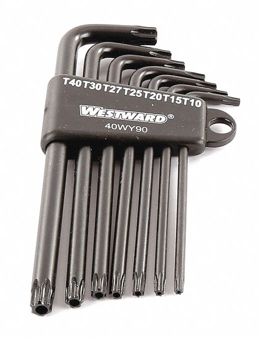 Torx Key Set L Shape 3 1/2 to 5 5/32 in