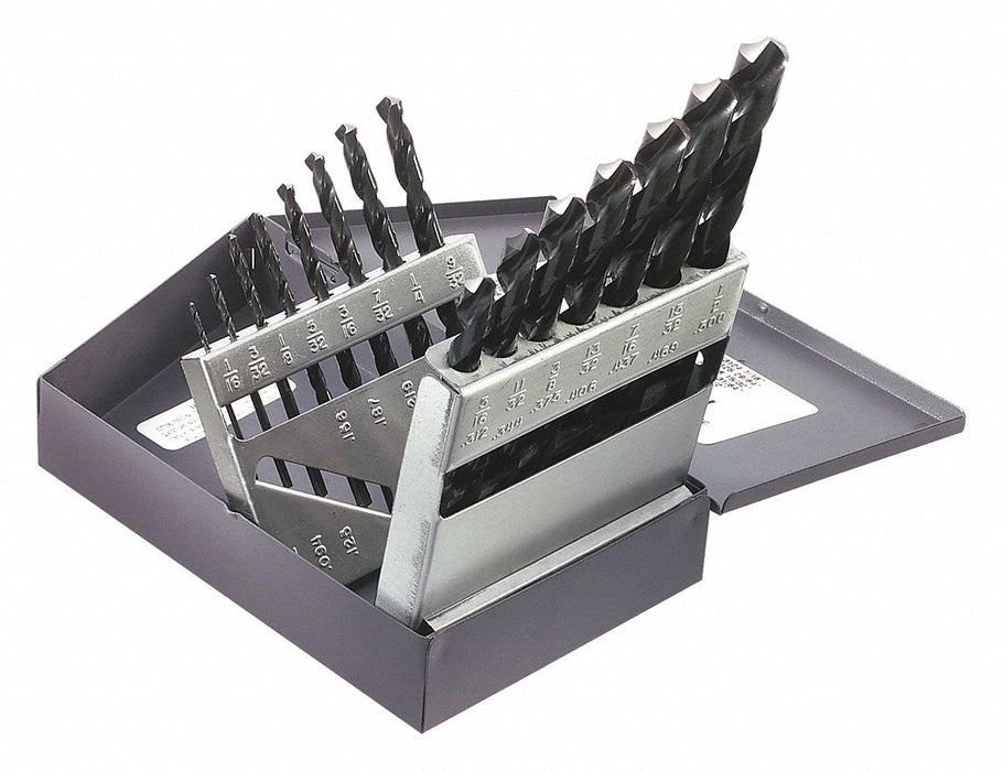 15-Piece Regular-Point Drill-Bit Set