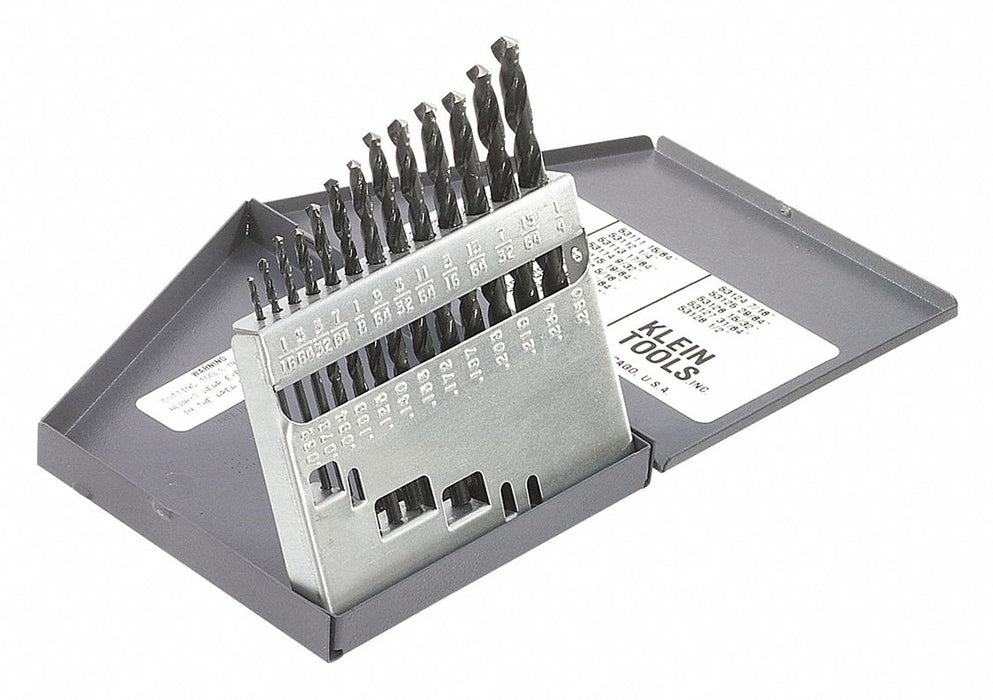 13-Piece Regular-Point Drill-Bit Set