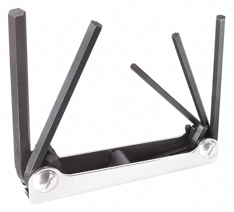 6-Key Metric Folding Hex-Key Set