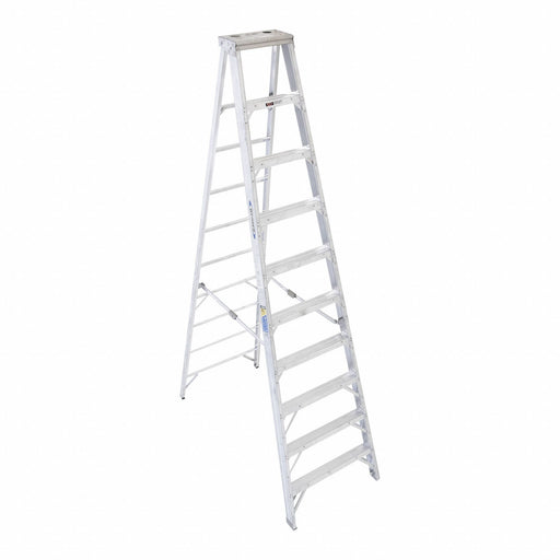 Stepladder Aluminum 10 ft H 375 lb Cap.