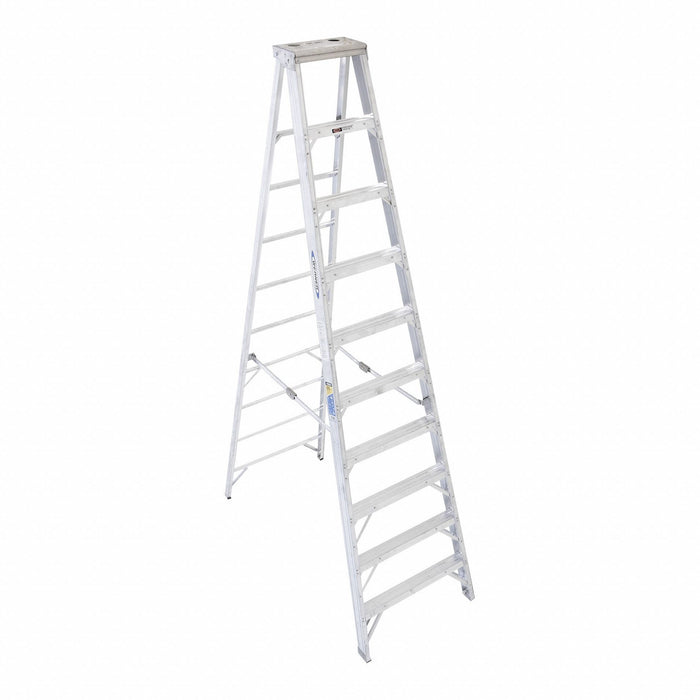 Stepladder Aluminum 10 ft H 375 lb Cap.