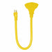 ExtensionCord 2ft Yellow 12AWG Round