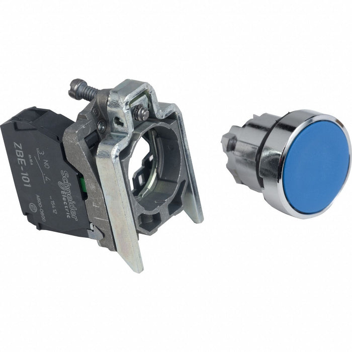 H7077 FlushPushButtonOperator NonIllum Blu 1NO