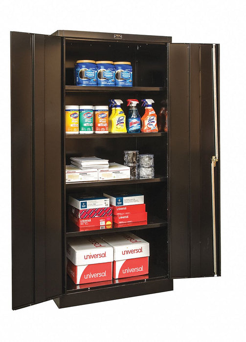 Shelving Cabinet 72 H 36 W Black