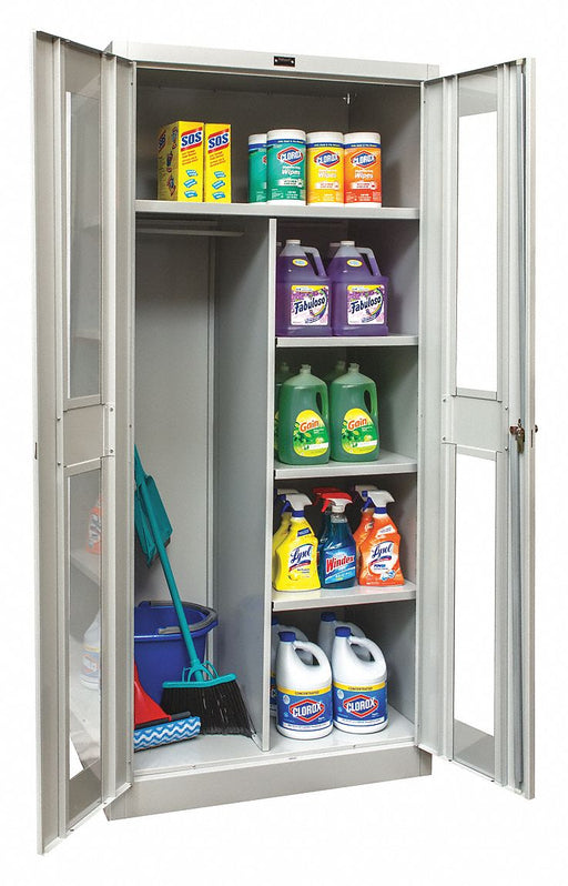 Combo Wardrobe Cabinet 72 H 36 W Gray