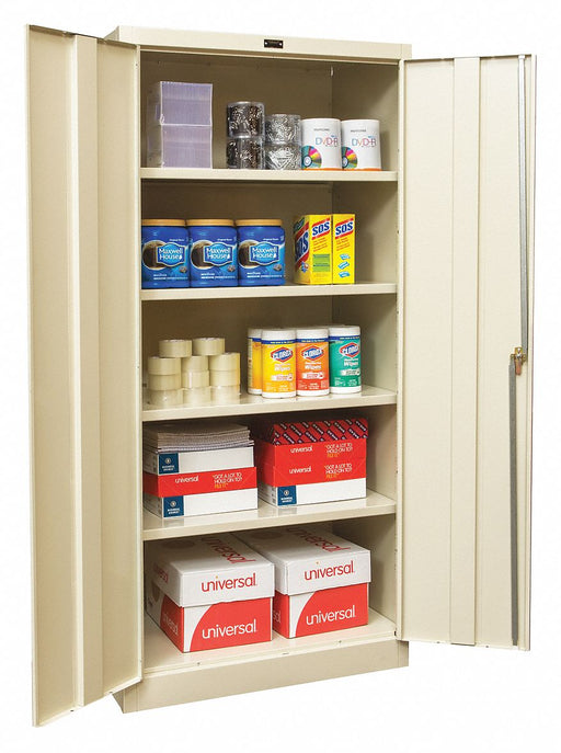 K3845 Storage Cabinet 78 x36 x24 Tan 4Shlv