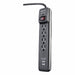 Surge Protector Black 4 in 4 Outlets