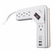 SurgeProtector White 8-1/2in 4Outlets
