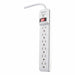Surge Protector White 4 in 6 Outlets