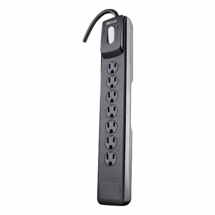SurgeProtector Black 5-3/8in 7Outlets