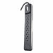 SurgeProtector Black 5-3/8in 7Outlets