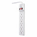 Surge Protector White 4 in 6 Outlets