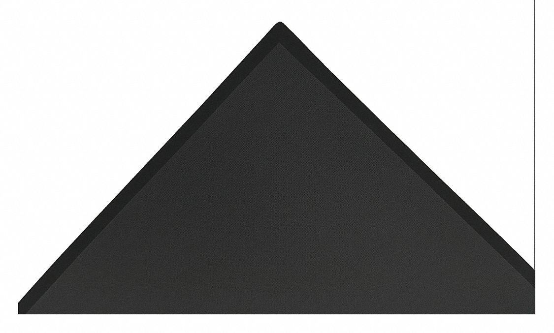 Antifatigue Mat Black 2 ft W 1 ft 6 L