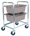 Tub Rack 600 lb Ld Cap. Aluminum Cart