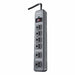 SurgeProtector Gray 4-1/4in 6Outlets